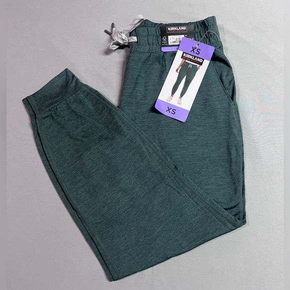 Kirkland Signature Pants - Kirkland Signature Green Joggers NWT Size XS